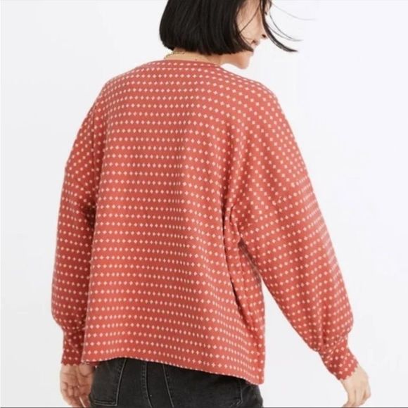 Madewell Red Polka Dot Sweater - Picture 2 of 5